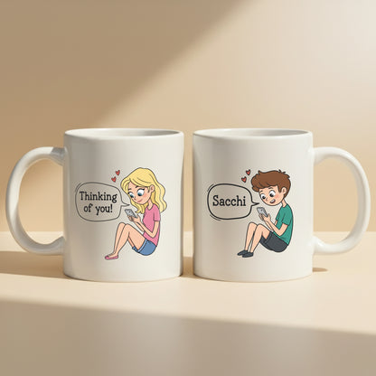 Romantic His & Her Coffee Mug Set
