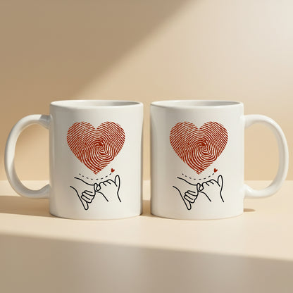 Matching Romantic Couple Mugs Set
