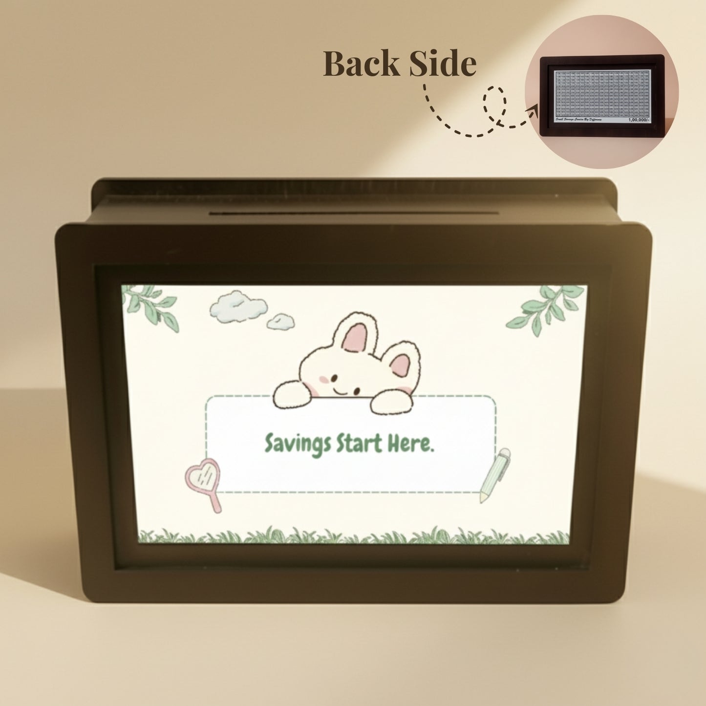 Cute Bunny Gullak Printed Piggy Bank