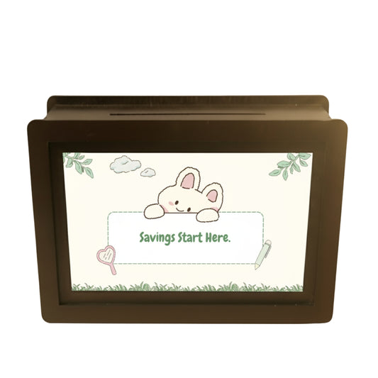 Cute Bunny Gullak Printed Piggy Bank