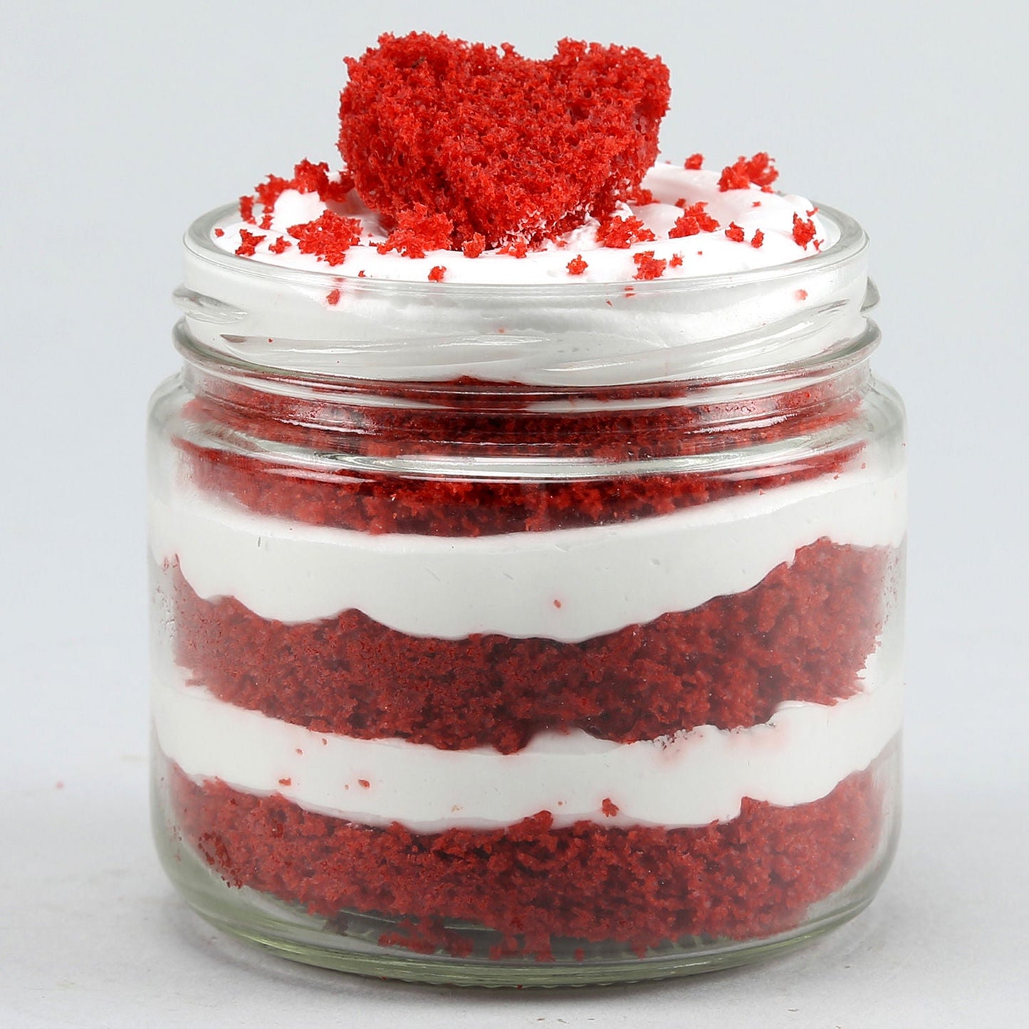 Heart Red Velvet Cake Jar