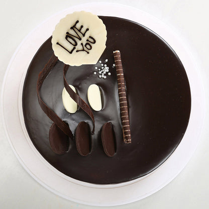 Love You Valentine Chocolate Cake
