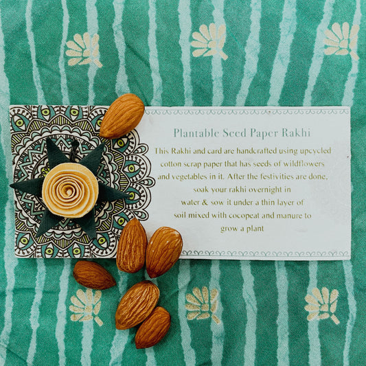 Yellow Rose Plantable Rakhi