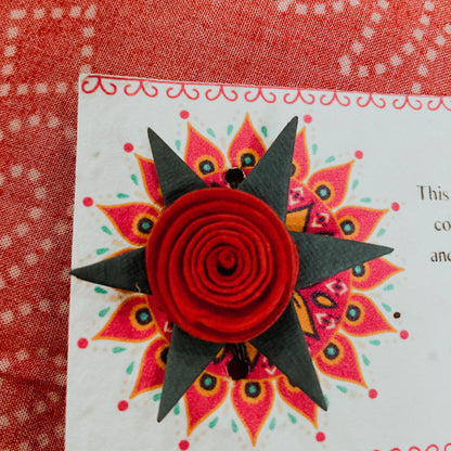 Red Rose Plantable Rakhi