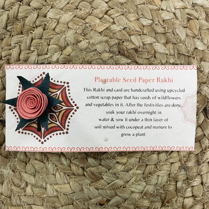 Beautiful Rose Plantable Rakhi