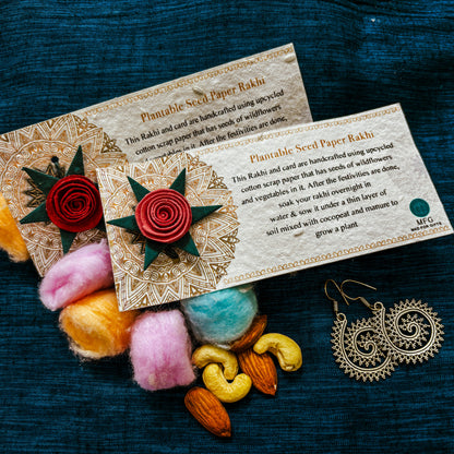 Rose Grow Plantable Rakhi Set