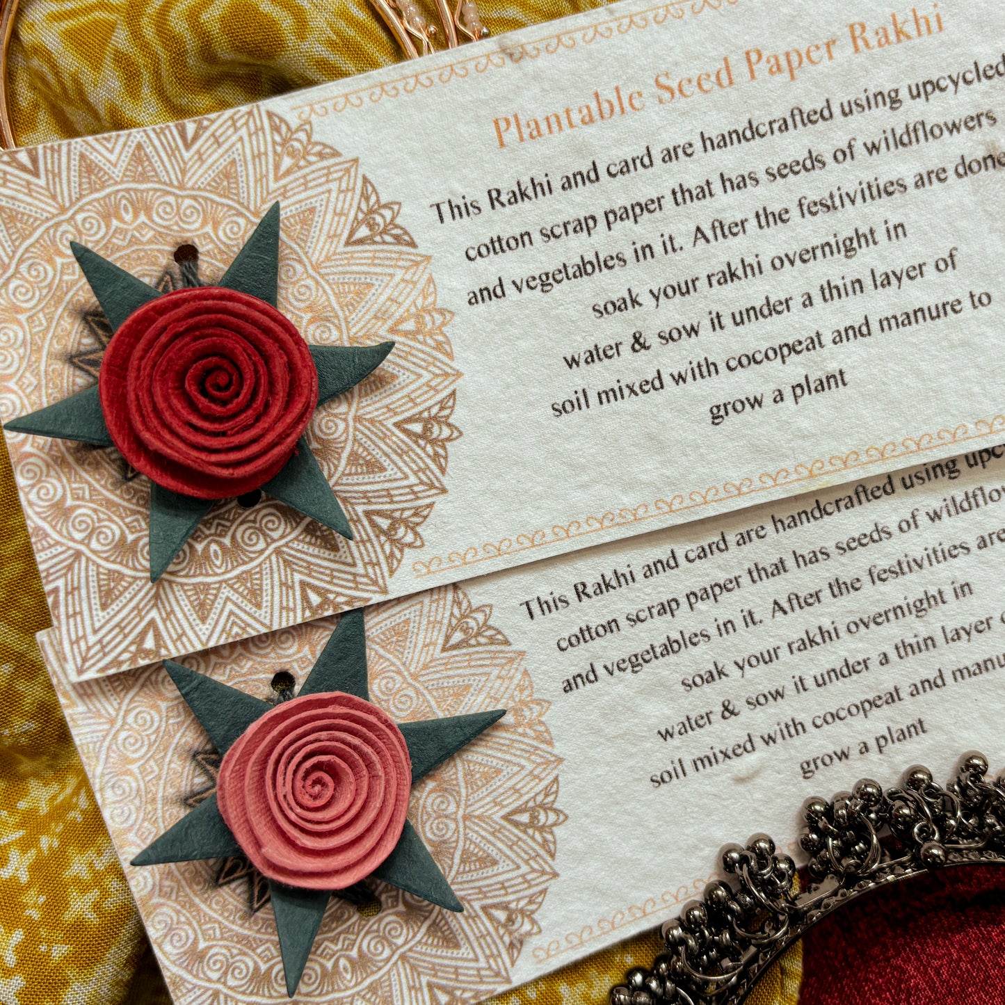 Rose Grow Plantable Rakhi Set