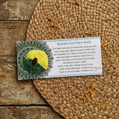 Lime Blossom Eco-Friendly Seed Rakhi