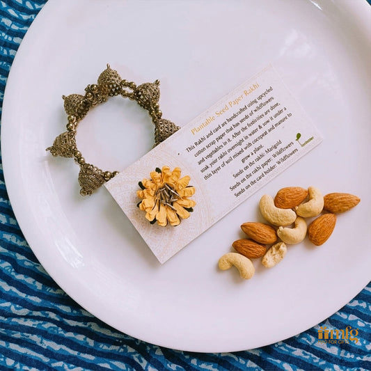 Marigold Bloom Eco-Friendly Rakhi