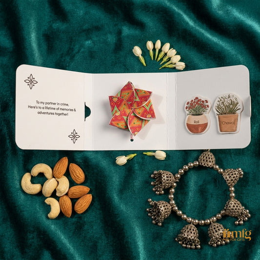 Happy Rakshabandhan Pop-Up Rakhi Card Gift Set