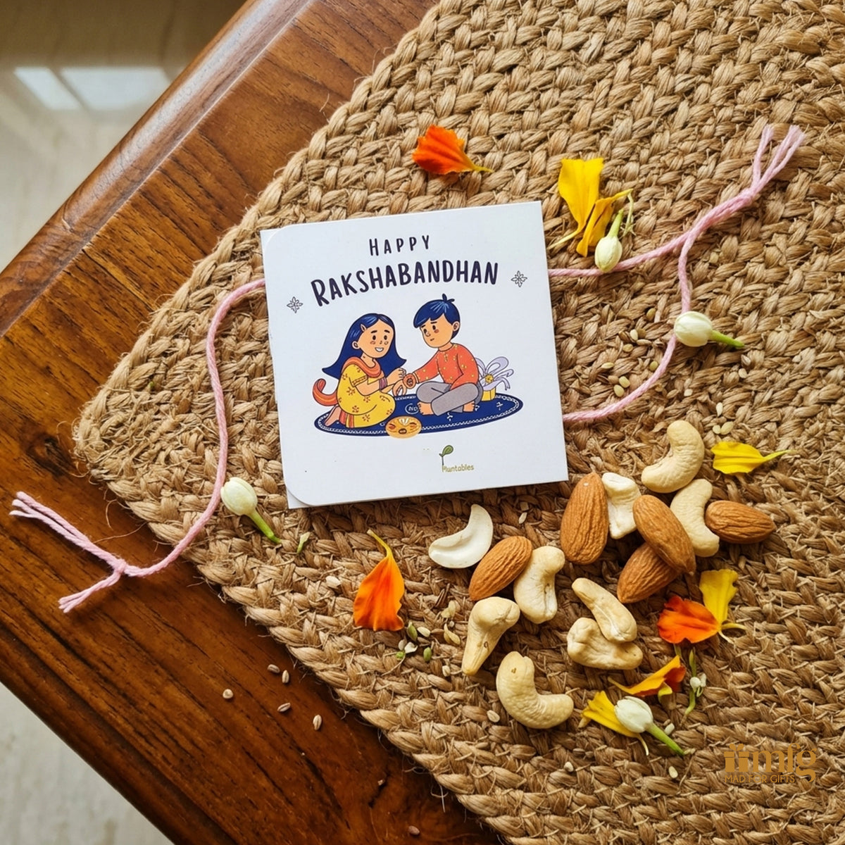 Happy Rakshabandhan Pop-Up Rakhi Card Gift Set