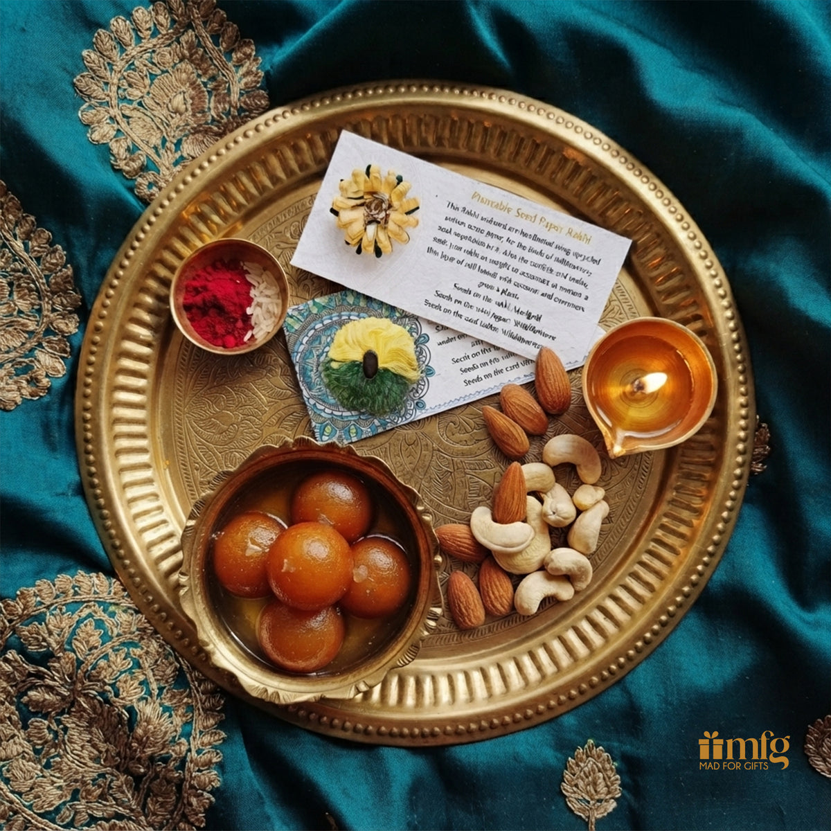 Sunflower & Bloom Seed Rakhi Combo