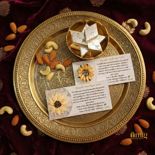 Plantable Seed Paper Flower Rakhi