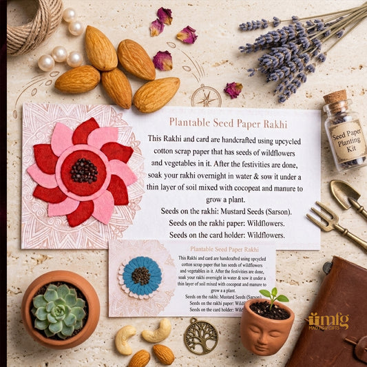 Botanical Seed Rakhi with Plantable Card and Kit