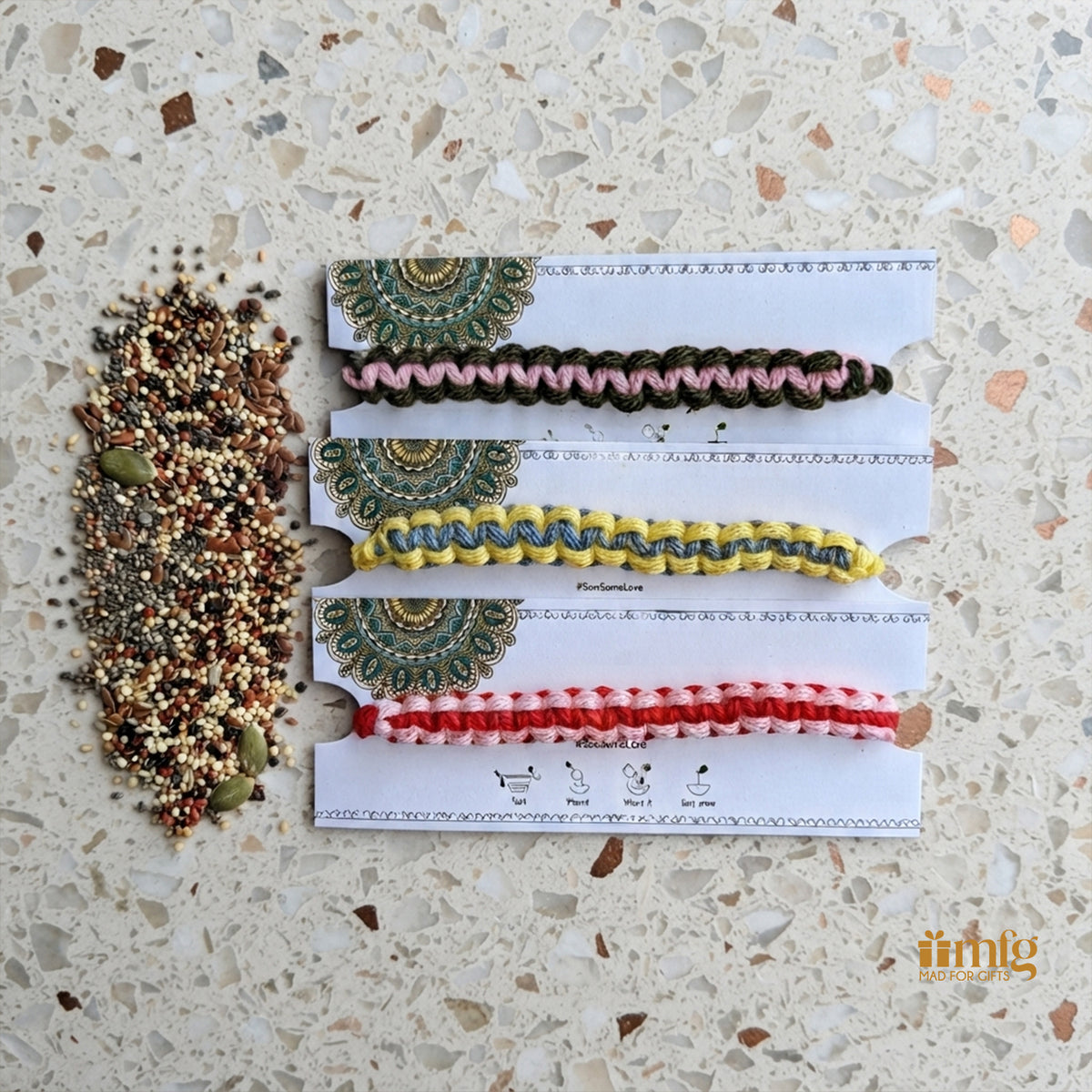 Nature's Knot Plantable Rakhi Set Of 3