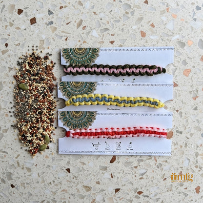 Nature's Knot Plantable Rakhi Set Of 3