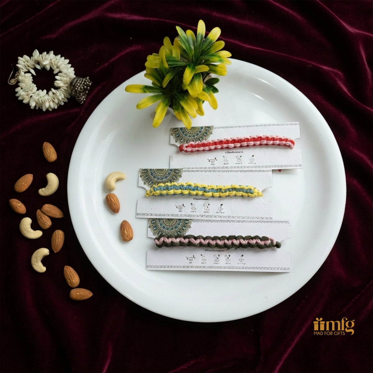 Nature's Knot Plantable Rakhi Set Of 3