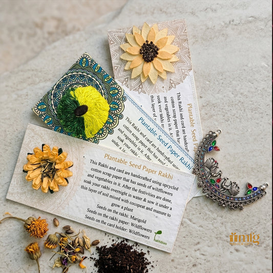 Plantable Eco Rakhi Gift Card Set Of 3