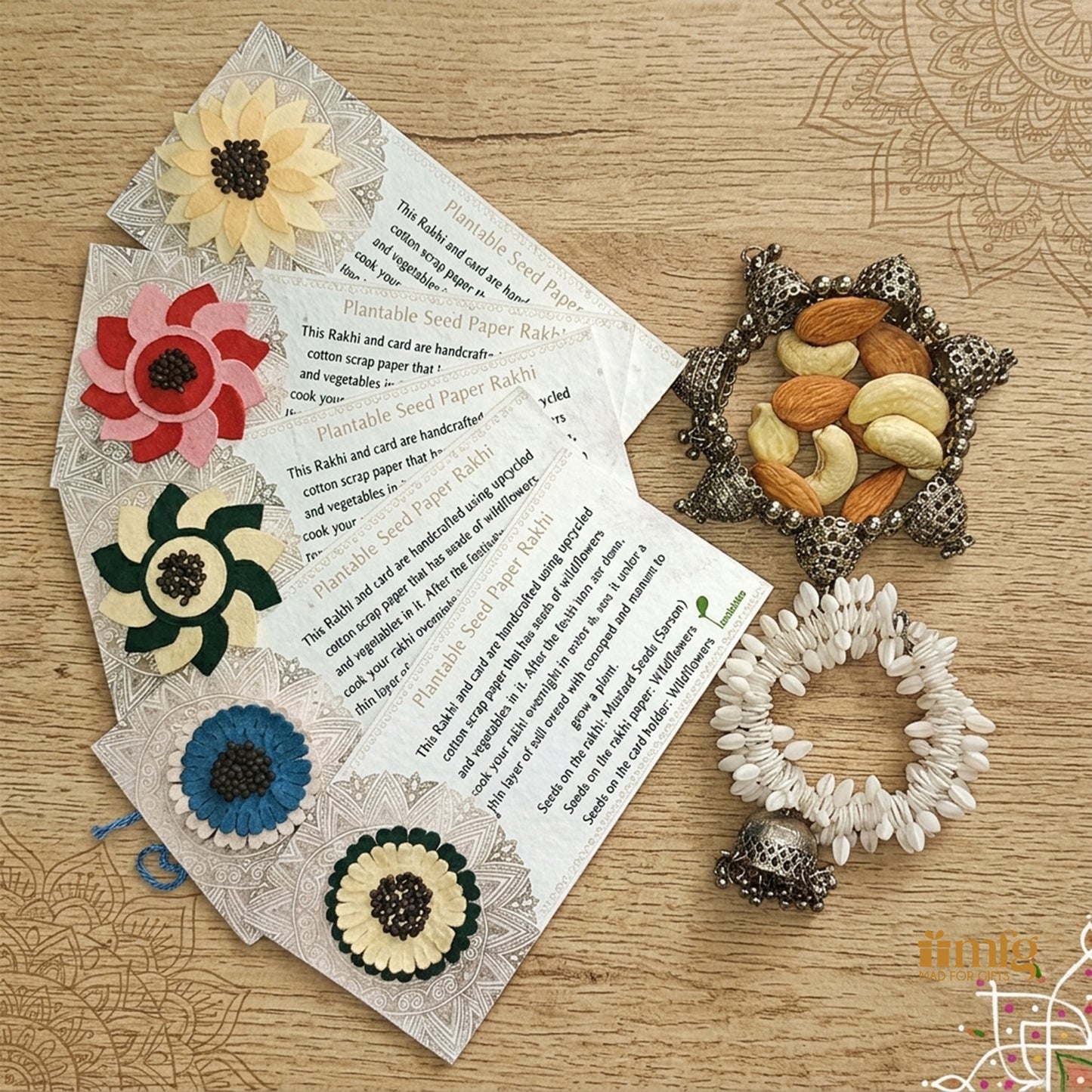 Bloom & Grow Seed Plantable Rakhi Set Of 5