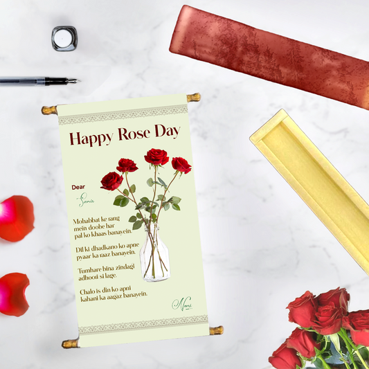 Rose Day Scroll