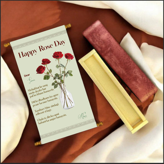 Rose Day Scroll