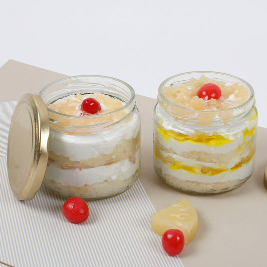 Set of 2 Sumptuous Pineapple Jar Cake