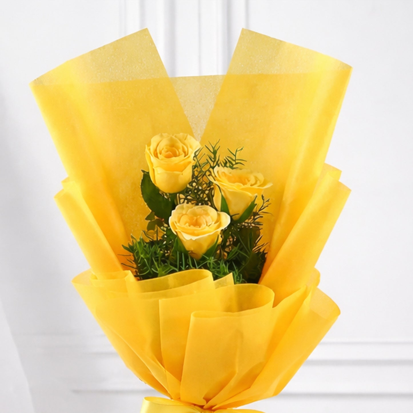Ever Yellow Rose Trio Bouquet