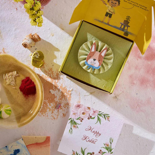 Blooming Buddy Rakhi Set