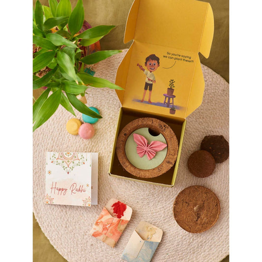 Butterfly Plantable Rakhi N Eco Friendly Gift Set 3