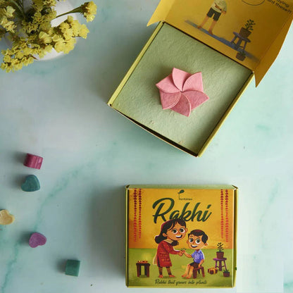 Chucklebud Plantable Rakhi Set Pink