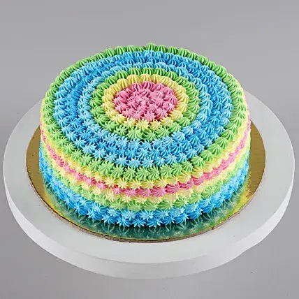 Colorful Cream Pineapple Cake