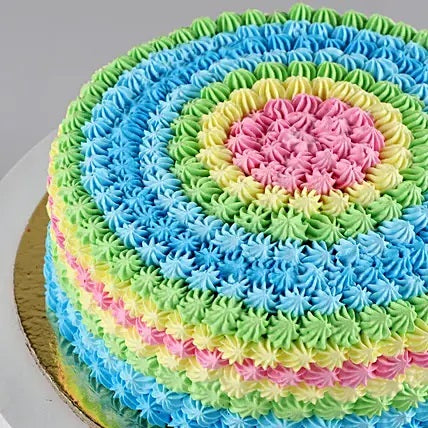 Colorful Cream Pineapple Cake