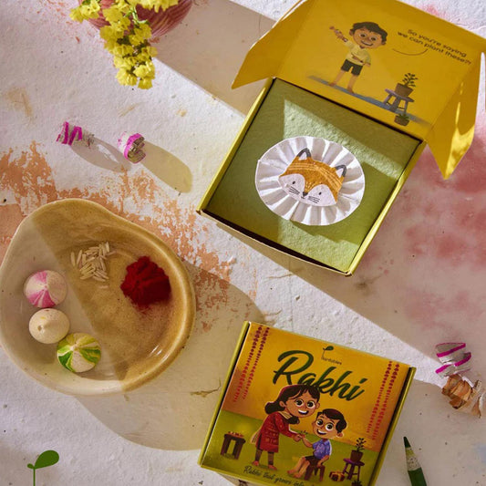 Foxy Bloom Plantable Rakhi Set