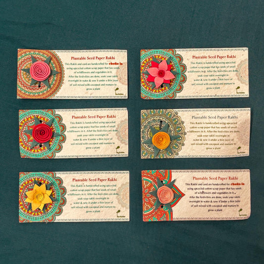 Grow With Love Plantable Rakhi Set of 6