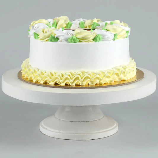 Best Couple Vanilla Photo Cake