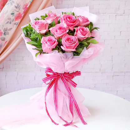 Pink Elegant Rose Bouquet