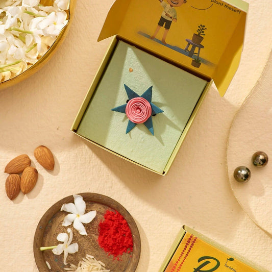 Plantable Rose Rakhi Gift