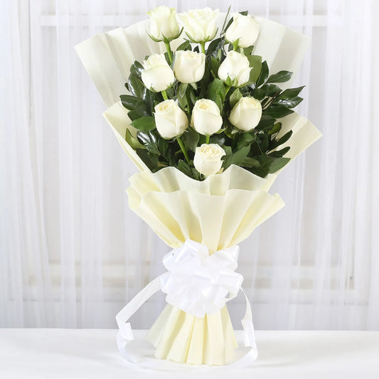 White Roses Bunch