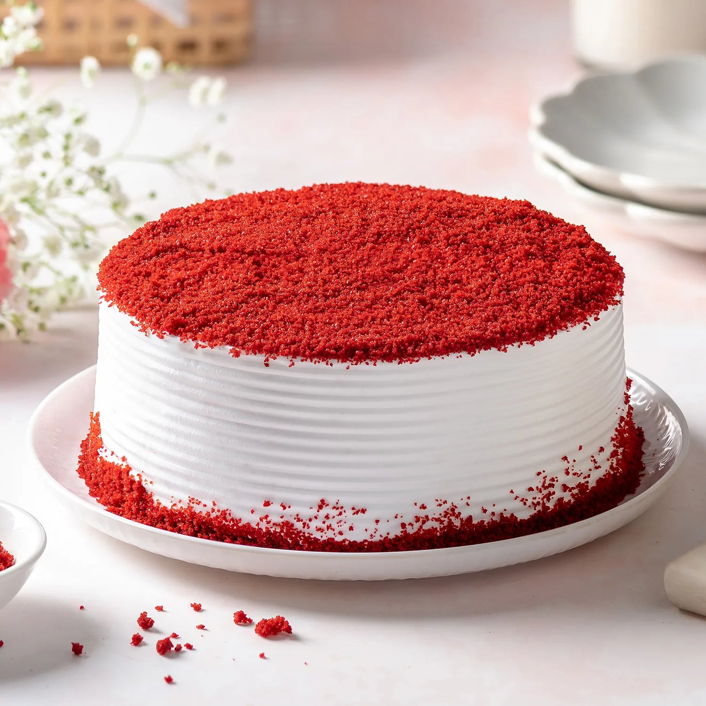 Red Velvet Fresh Cream Cake