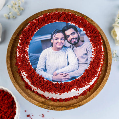 Cute Red Velvet Cream Cake