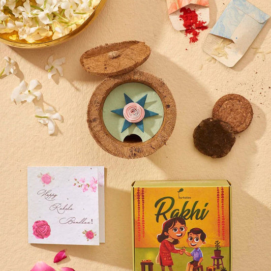 Rose Plantable Rakhi N Sustainable Gift Set