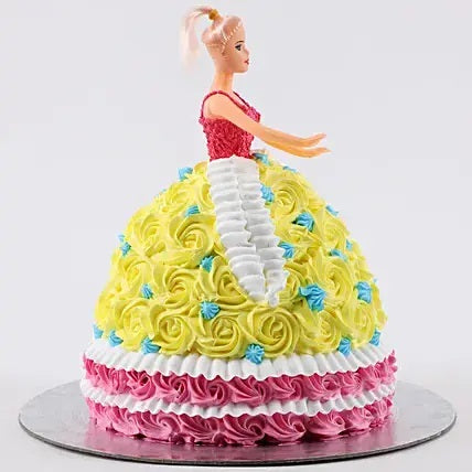 Rosy Barbie Cake Vanilla
