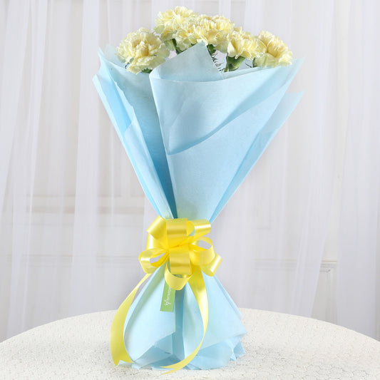 Sunshine Love Yellow Carnations