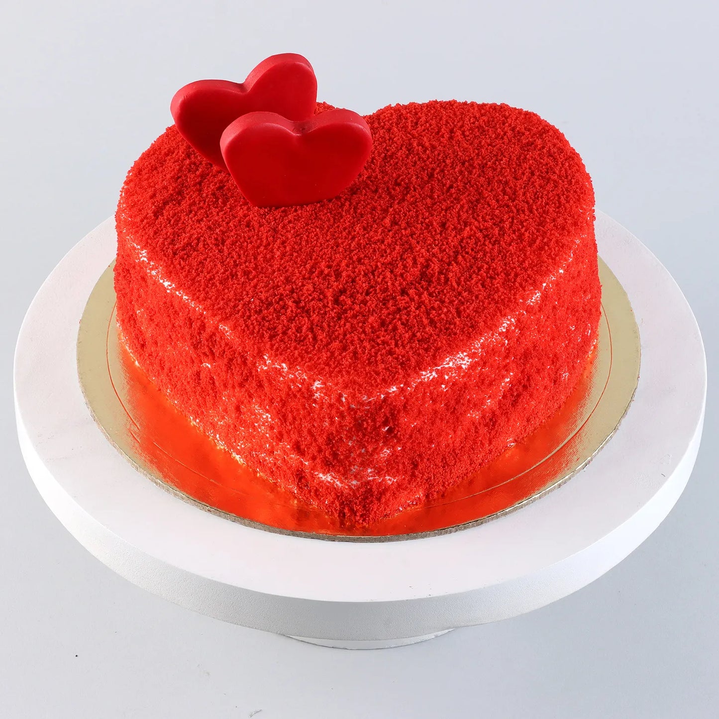 Sweet Red Velvet Heart Cake