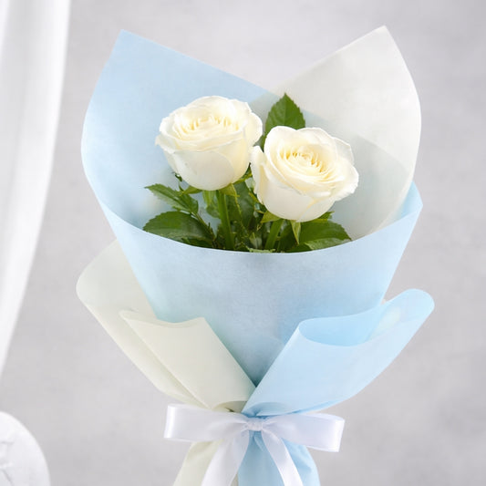 Elegant bouquet Of white rose
